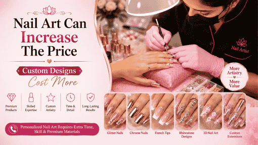 Average nail extension prices in Bangalore by type