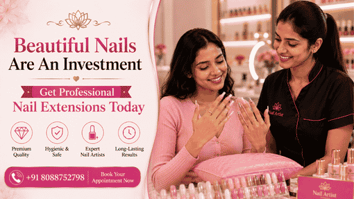 Book your nail extensions at home in Bangalore