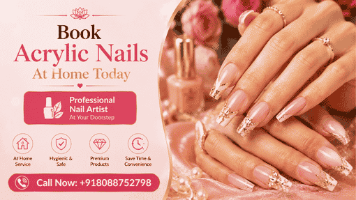 Booking acrylic nails at home is simple