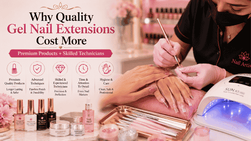 Get Gel Nail Extensions at Home in Bangalore