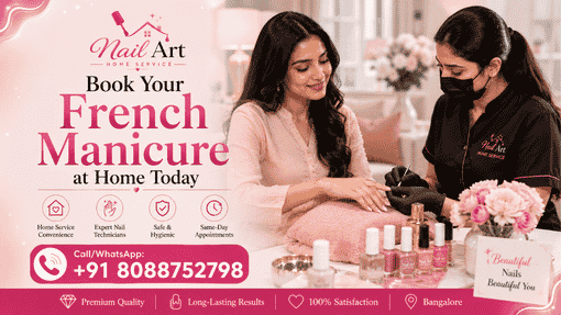 How do I book a French manicure at home