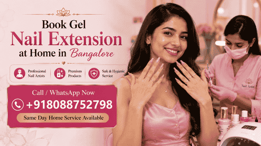  How much does a gel nail extension cost in Bangalore