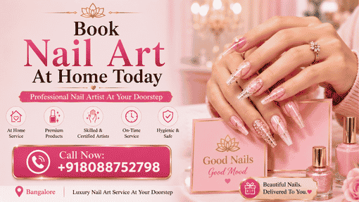 How much does nail art at home cost in Bangalore