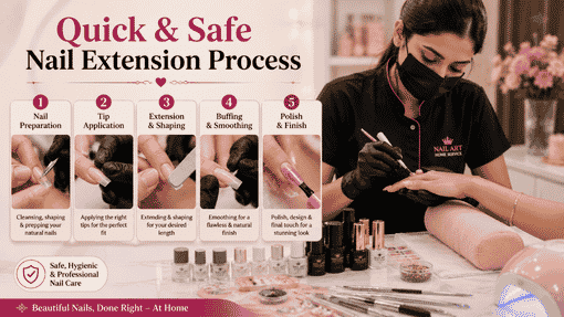 Temporary vs permanent nail extensions