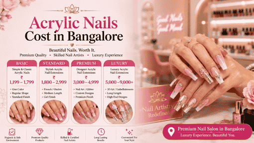 What affects the cost of acrylic nails