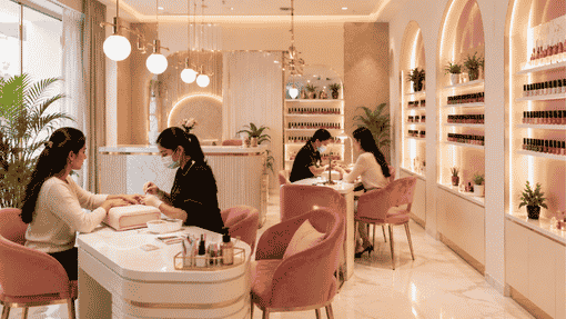 What decides the nail art price at home