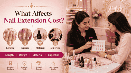 What decides the nail extension cost in Bangalore