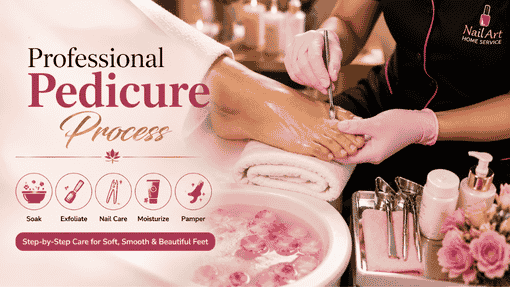What's included in an at-home pedicure