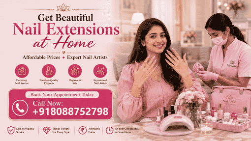 gel or acrylic nail extensions