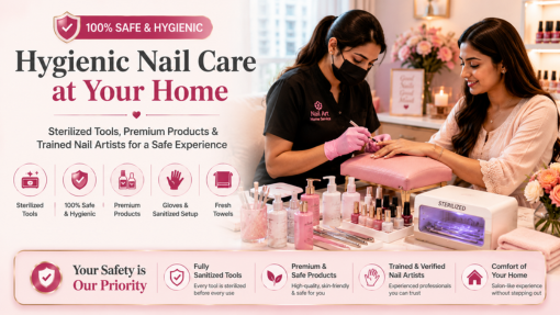 What does a nail salon at home in Whitefield include
