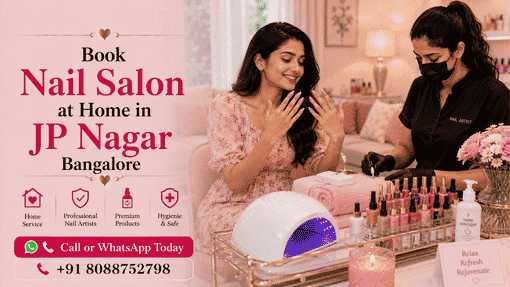 Do you offer a nail salon at home in JP Nagar on weekends