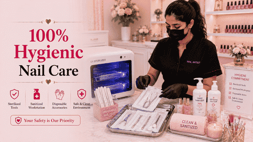 What a Nail Salon at Home in JP Nagar Includes