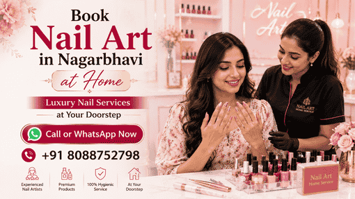 How do I book nail art in Nagarbhavi at home