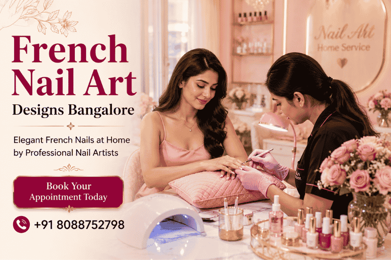 French Nail Art Designs Bangalore